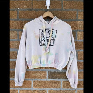 KEITH HARING TIE DIE HOODIE SMALL